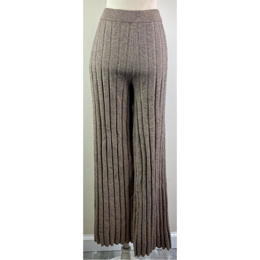 Modern Citizens Tan Stretchy Wide Leg Lounge Pants